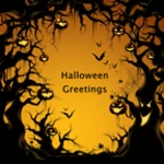 halloween greetings android application logo